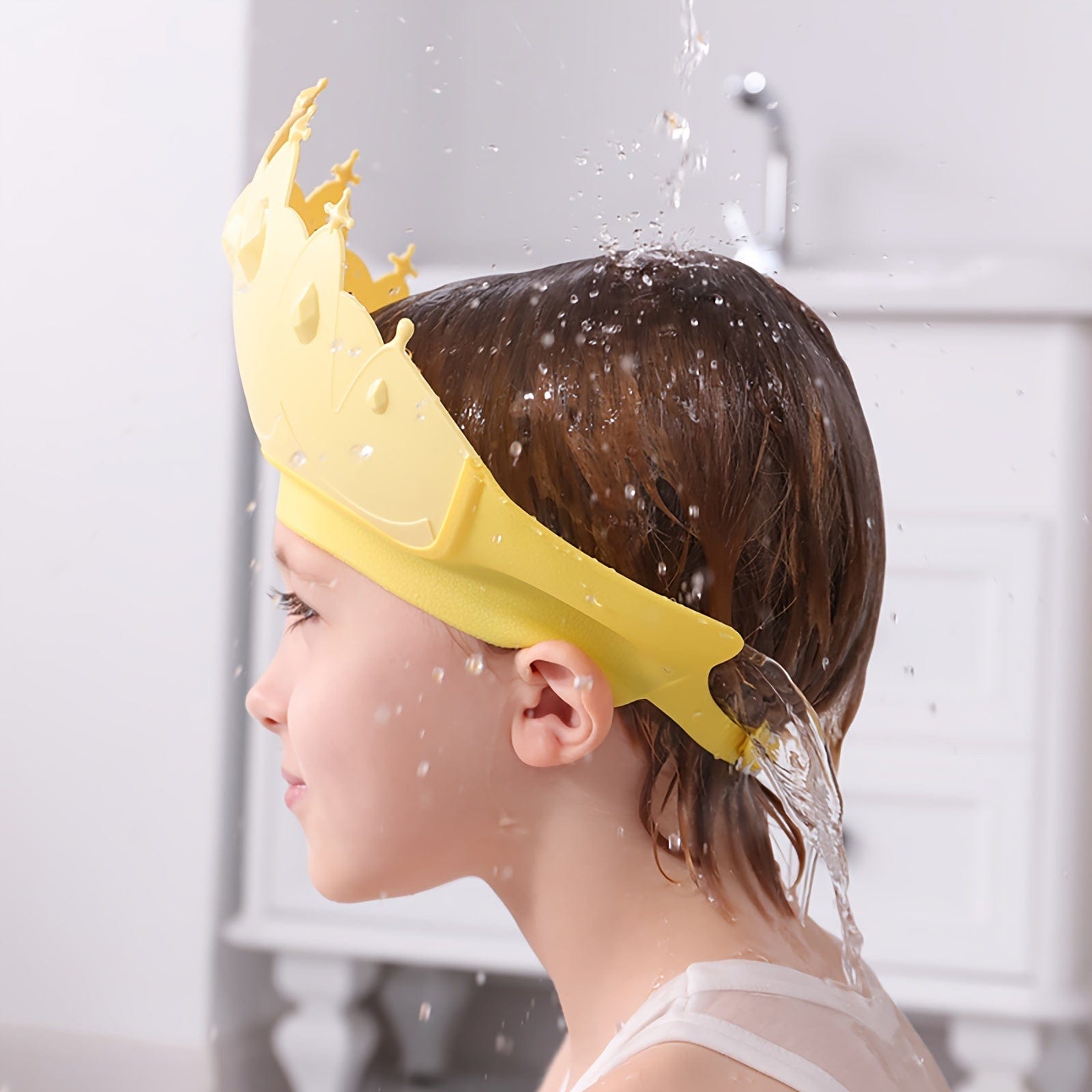 Bonnet de Douche bébé  Protège les yeux et les oreilles de l’eau et du savon