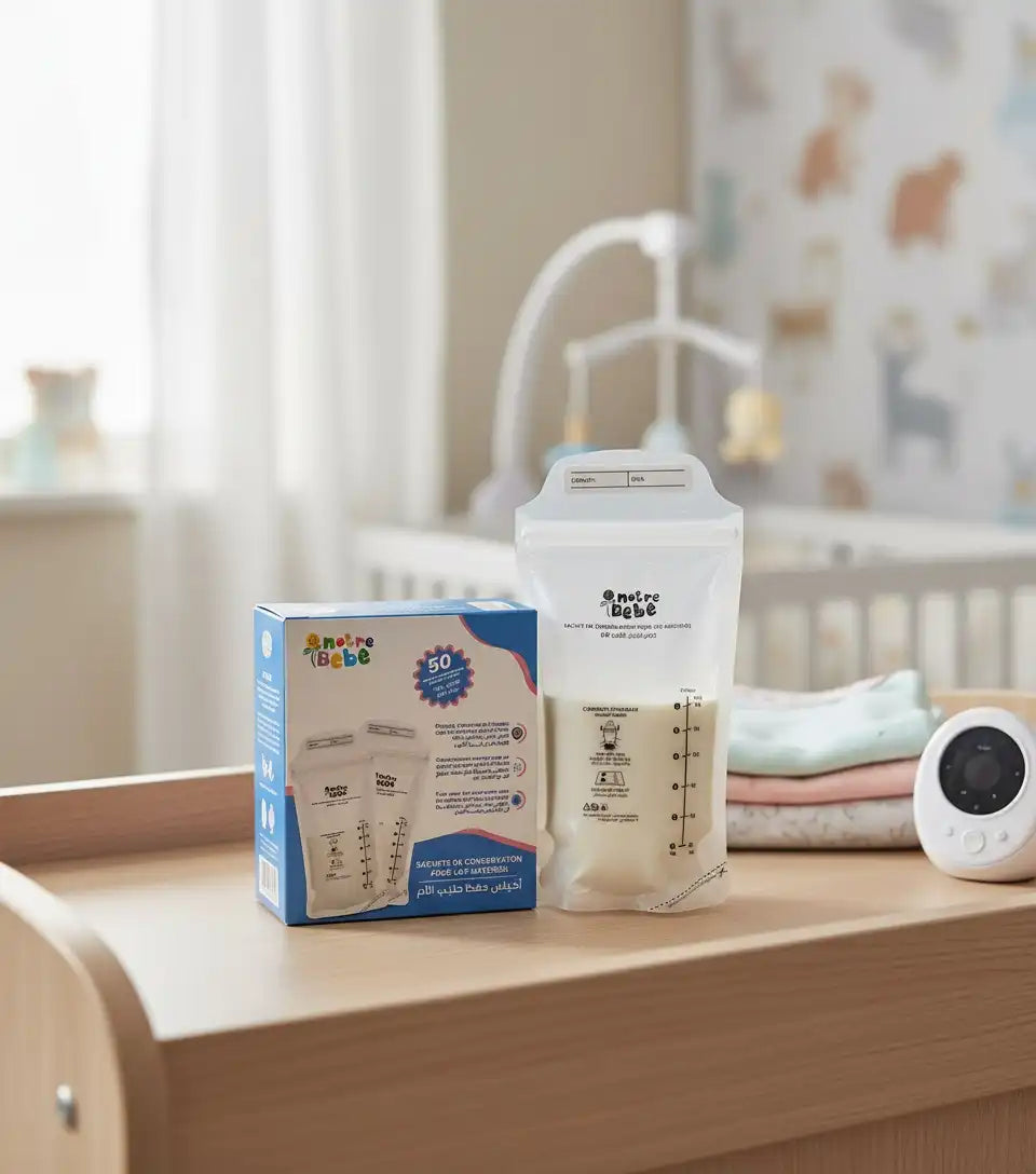 Notre Bébé Sachets de Conservation 50 Pièces – Stockage Lait & Aliments