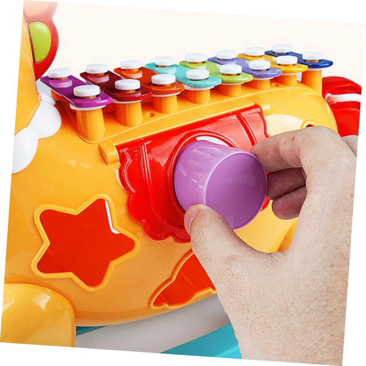 Cheval Musical avec Formes – Jouet Éducatif Huanger 31 cm