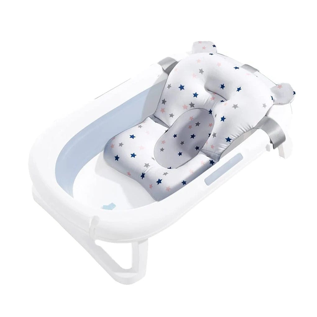 Coussin de siège de bain pour bébé, flottant, pliable, réglable pour nouveau-né, coussin de bain doux pour baignoire (ours bleu Coussin de siège de bain pour bébé, flottant, pliable, réglable pour nouveau-né, coussin de bain doux pour baignoire (ours bleu
