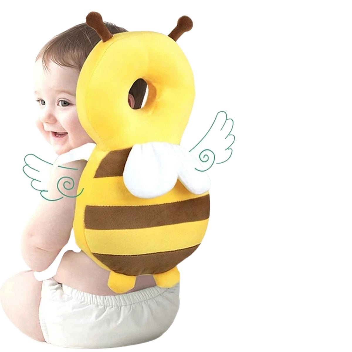 Coussin de Protection la tête et le dos du bébé  jaune