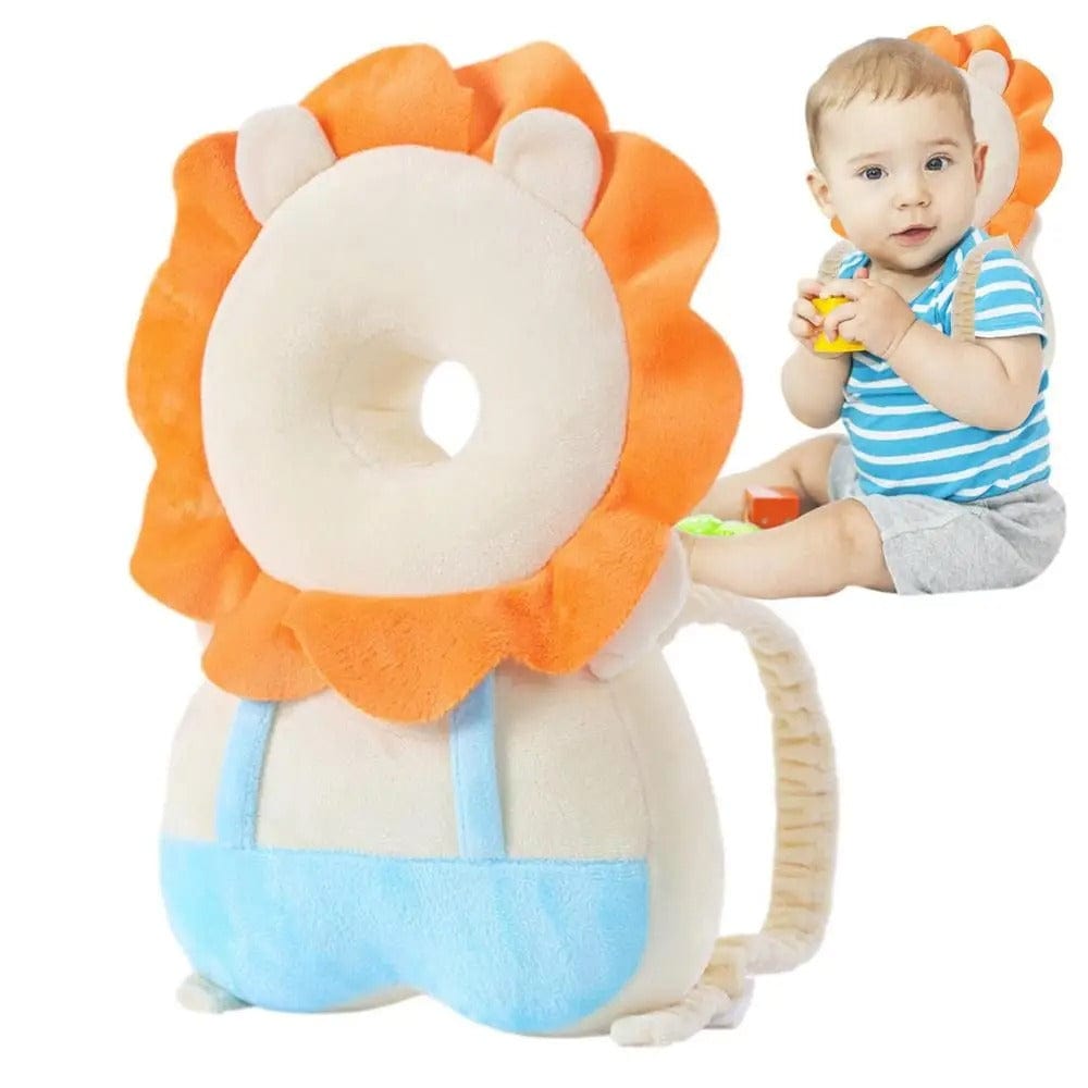 Coussin de Protection Tête Bébé beaig Orange Bleu