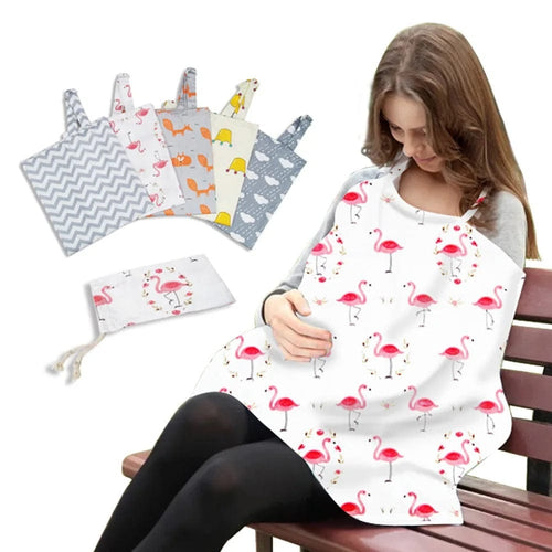 Couverture d'allaitement multifonction pour bébé 100% cotton