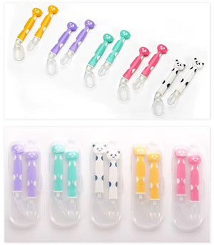 Cuillère d'entraînement en Silicone pour bébé