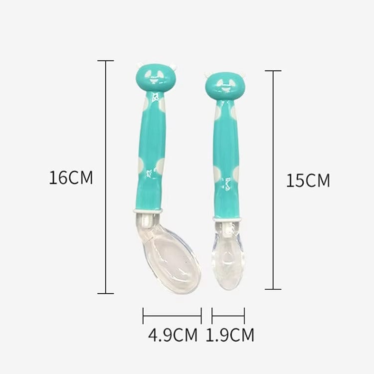 Cuillère d'entraînement en Silicone pour bébé