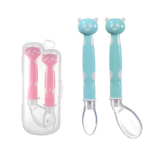 Cuillère d'entraînement en Silicone pour bébé