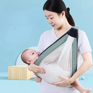 Echarpe bébé respirant, porte-bébé pour nouveau-né, réglable