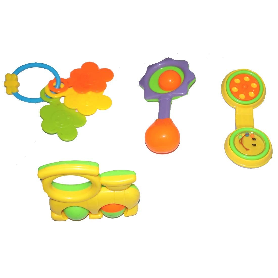 Ensemble de hochets pour bébé 4 Piece  (Multicolore)  Ref002