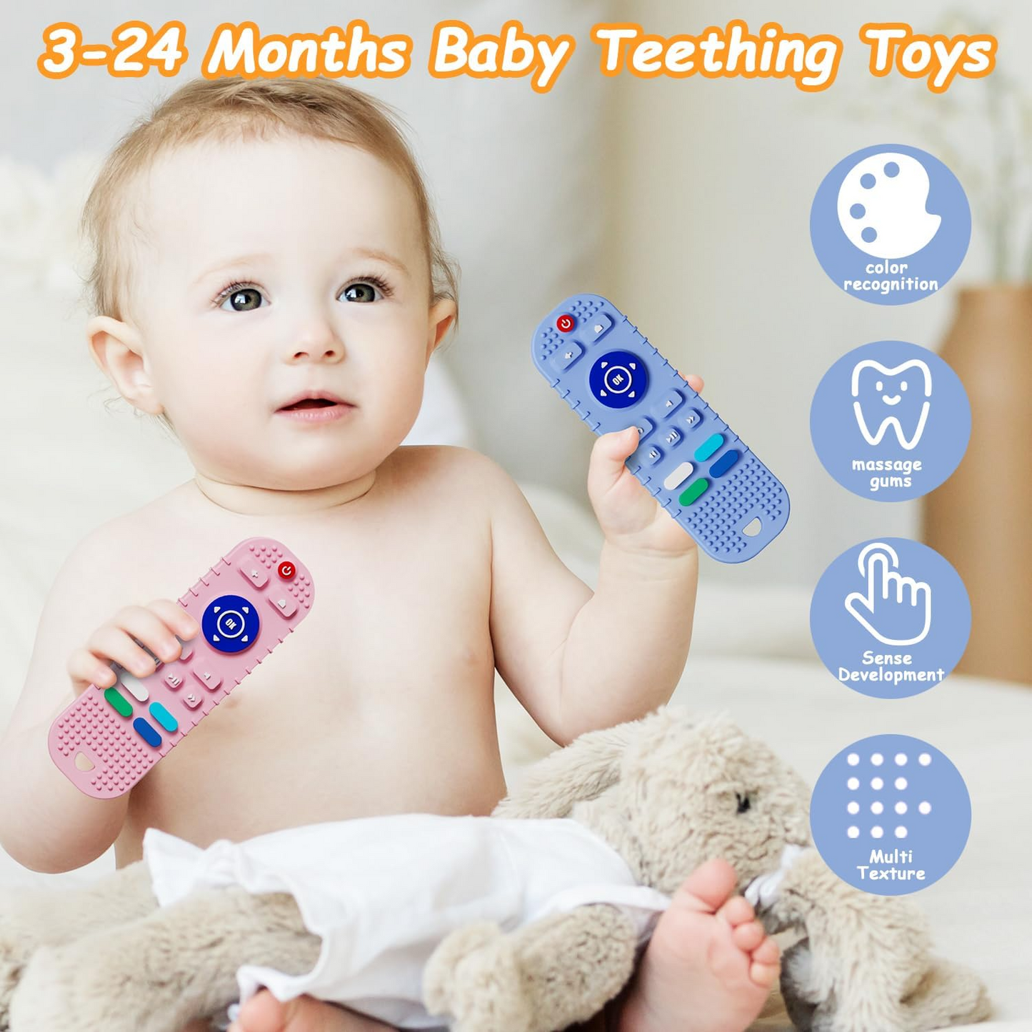 Télécommande Jouets De Dentition En Silicone Pour bébé ref002