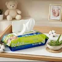 Hydra Care Lingettes Bébé Ultra-Douces – Aloès Vera & Vitamine E 100pcs
