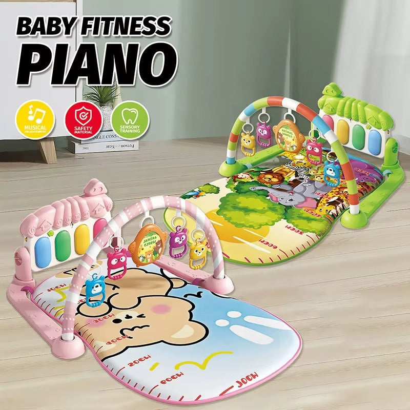 Tapis d’Éveil Bébé Piano à Pédales – Aire de Jeu Musicale & Éducative