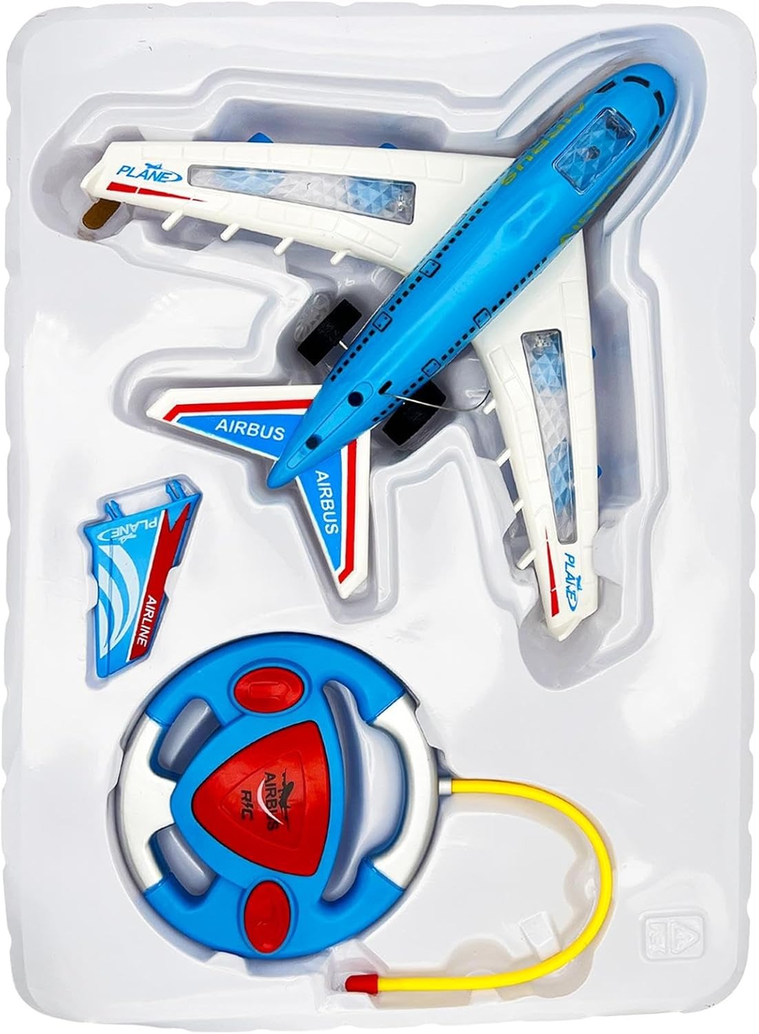 Avion Airbus RC Télécommandé – 2 Canaux avec Lumières & Musique