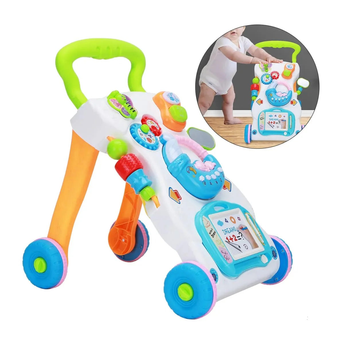 Trotteur Musical Multifonction – Centre d’Éveil & Apprentissage Bébé
