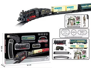 Train Électrique avec Rails – Jeu Éducatif Lumineux & Musical