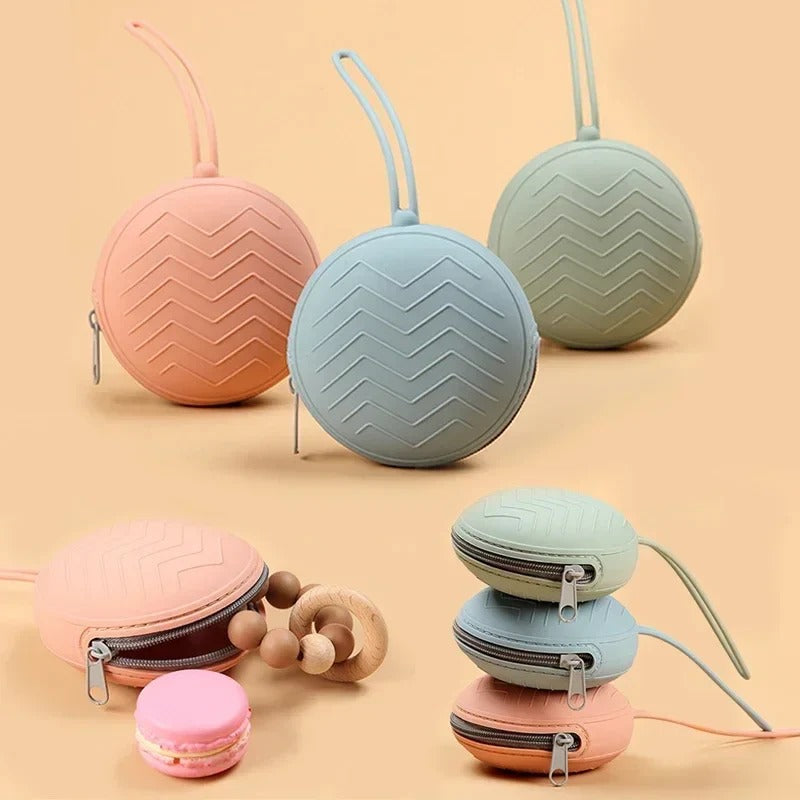 Boîte Silicone pour Sucette Bébé – Étui Portable avec Dragonne