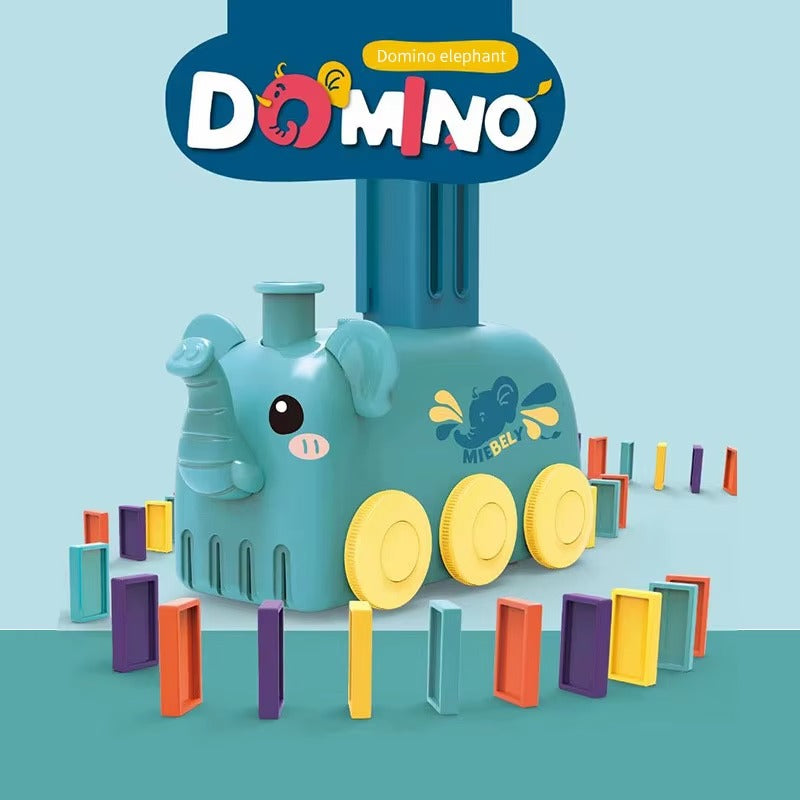 Train Domino Électrique Animaux – Jeu Éducatif avec Lumière & Son