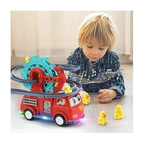 Camion de Pompiers Interactif Bébé – Jouet avec Personnages Mobiles