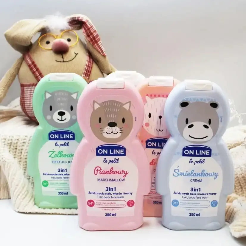 On Line Le Petit Gel Lavant 3 en 1 Biscuit 350 ml – Corps, Visage & Cheveux