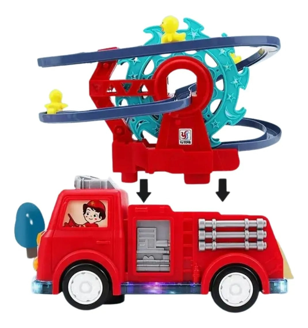 Camion de Pompiers Interactif Bébé – Jouet avec Personnages Mobiles