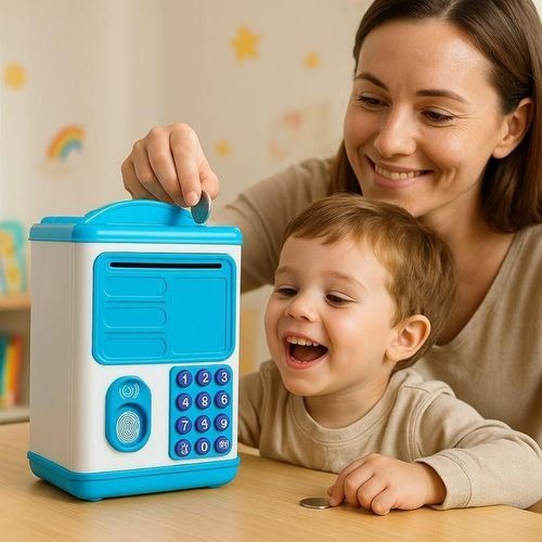 Tirelire Électronique Enfant – Coffre-Fort avec Code Secret & Distributeur de Billets