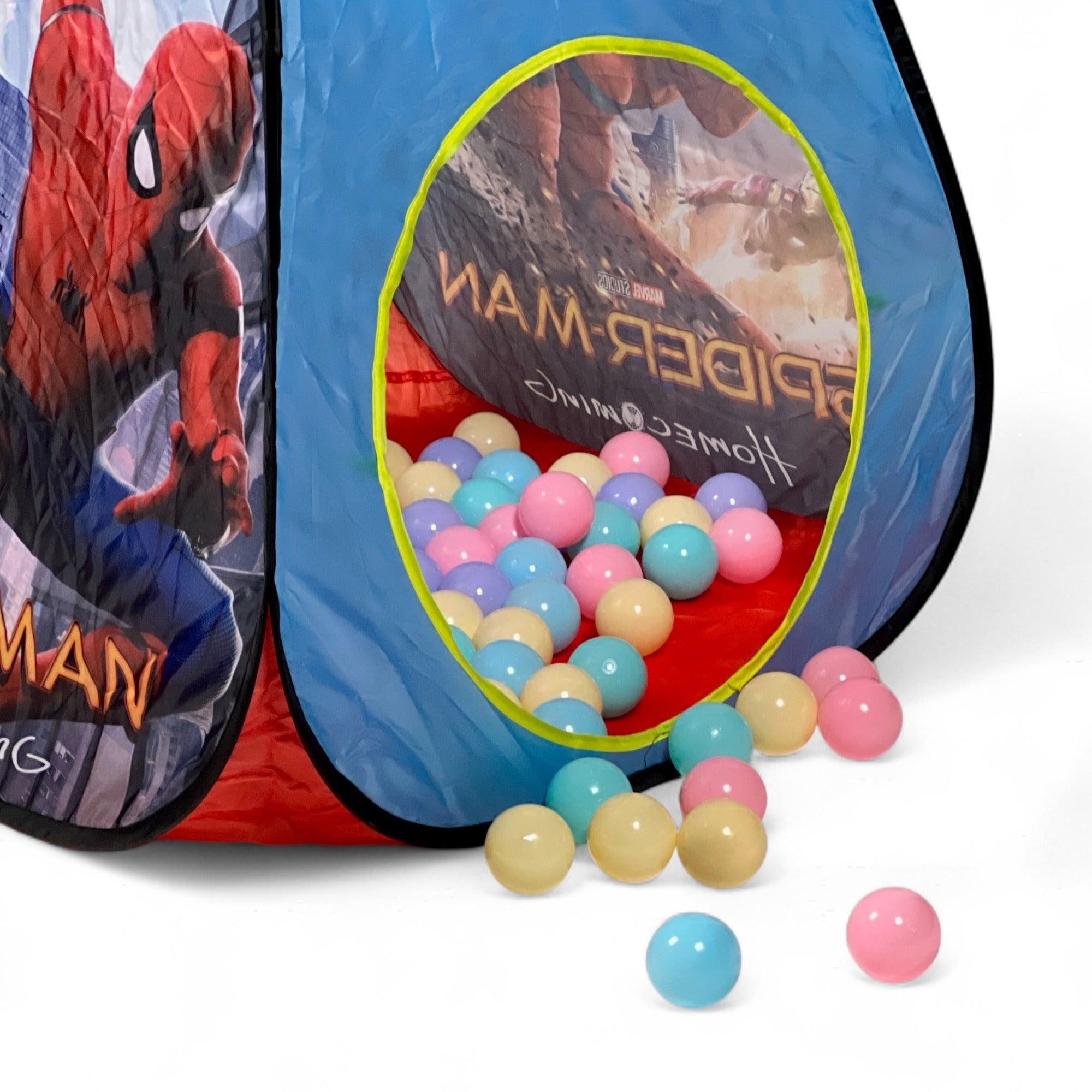 Tente Piscine à Balles Enfant Pop-Up – Design Spider-Man
