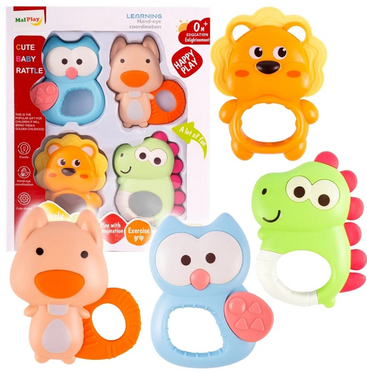 Ensemble de hochet 4 pièces happy baby ref002 #Promo100dh