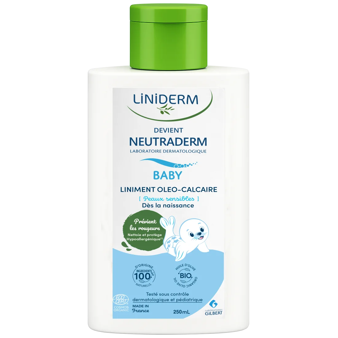 Gilbert Neutraderm Liniderm Liniment Oléo-Calcaire Stabilisé 250 ml