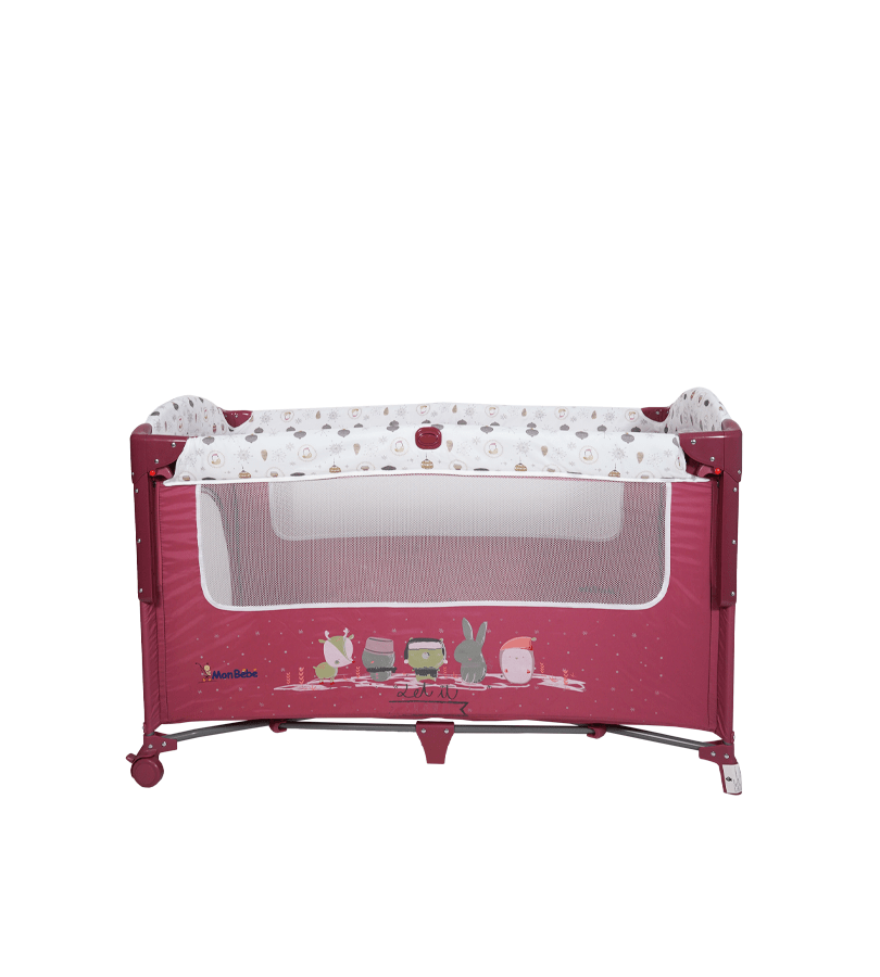 Lit parc cododo cocooning  Rouge