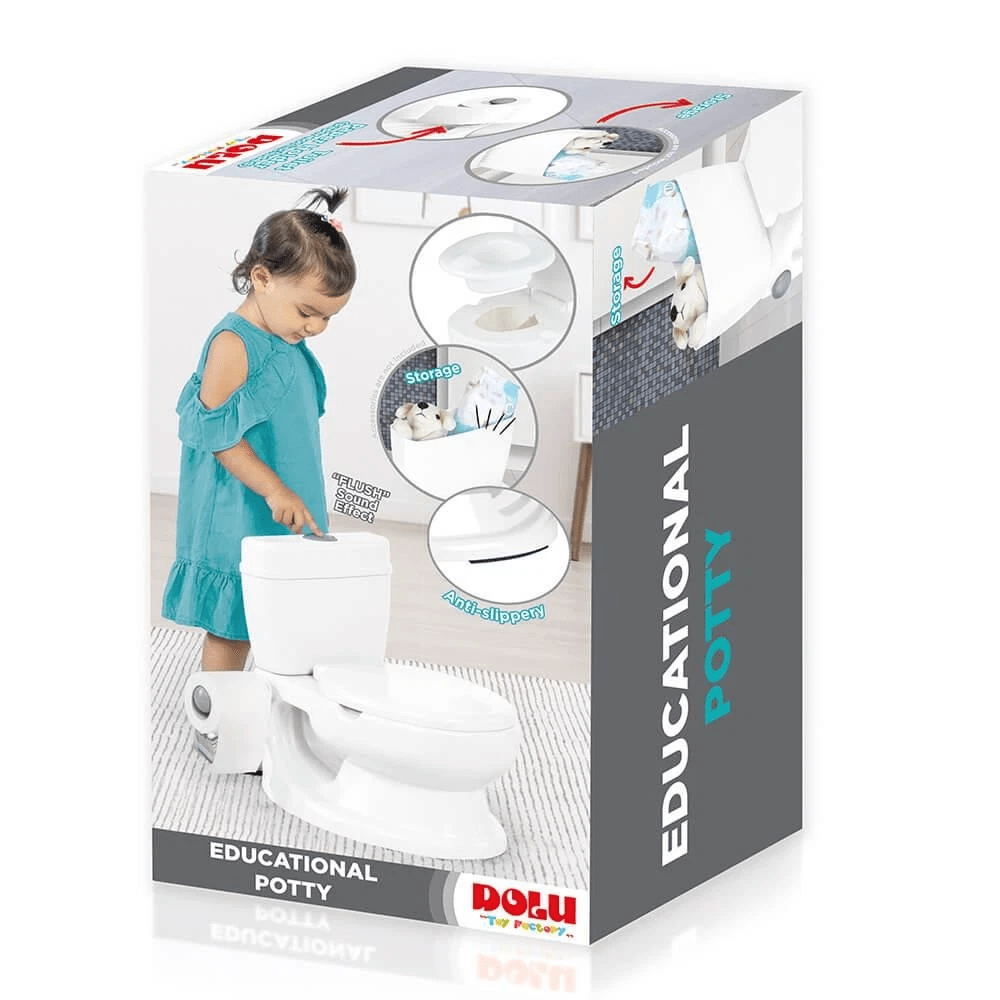 Pot Éducatif Dolu – Avec Effets Sonores & Porte-Papier Intégré 🚽