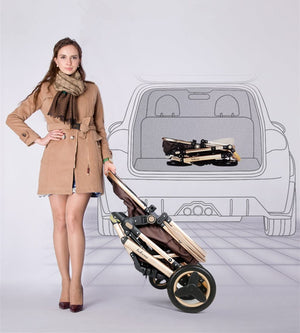 Poussette  de luxe  3 en 1