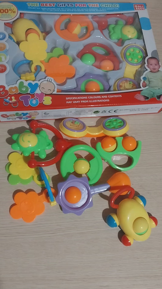 7 Pcs Jouets Hochets Bébé