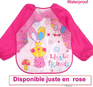 Alimentation Bavoir imperméable à manches longues  Ref002 Produit_bebe_maroc
