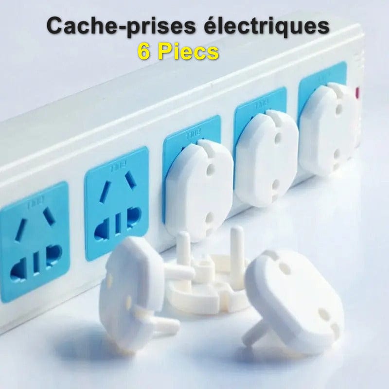 Cache Prise Beige – 6 pièces Bébé Safe Ref002 Produit_bebe_maroc