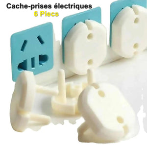 Cache Prise Beige – 6 pièces Bébé Safe Ref002 Produit_bebe_maroc