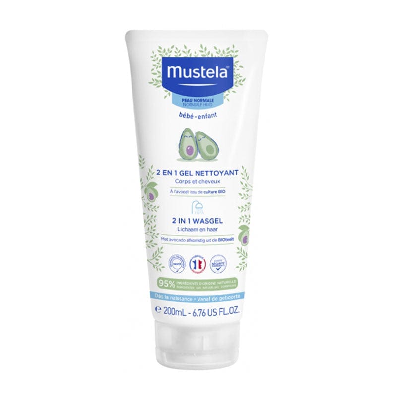 Bain et soin de peau GEL NETTOYANT 2EN1 CHEVEUX ET CORPS 200ML-MUSTELA Produit_bebe_maroc