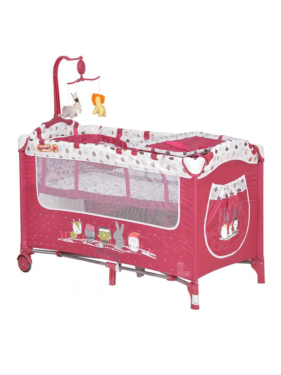 Lits & Berceaux Lit parc cododo cocooning  Rouge Produit_bebe_maroc