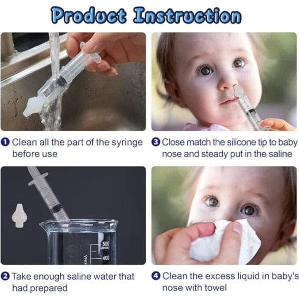 Sécurité et protection Seringue  Mouche Bébé Nasale  - Lot de 2 pièces Produit_bebe_maroc