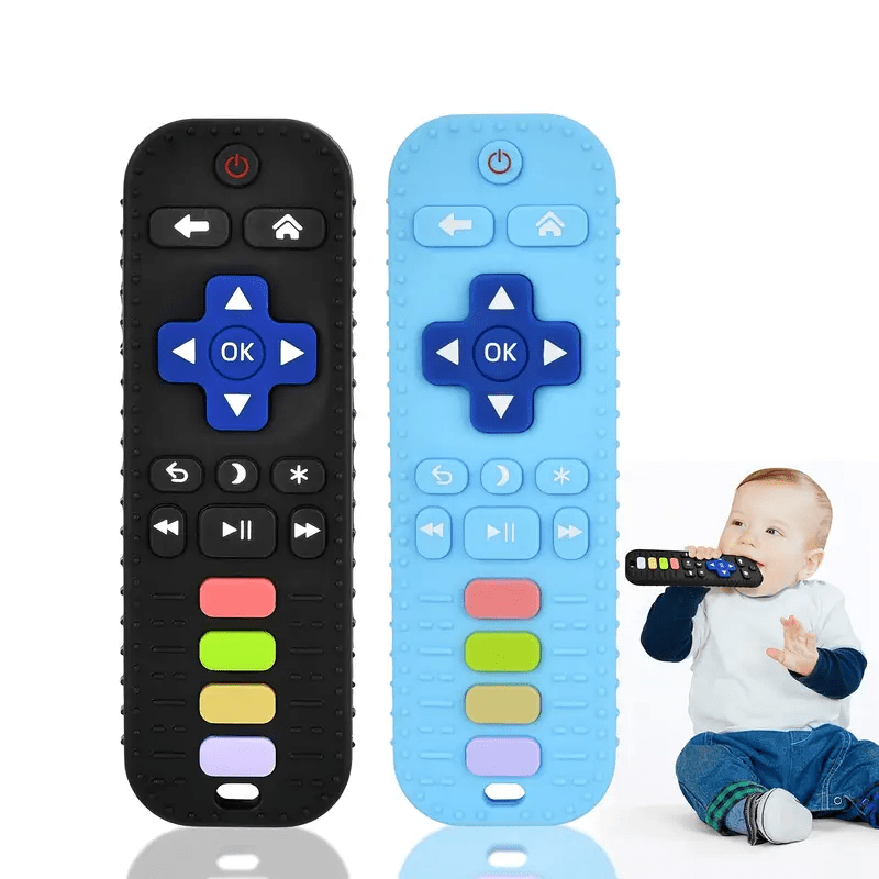 Anneau de Dentition Télécommande en Silicone avec Boutons Numériques Jouet de Dentition Produit_bebe_maroc