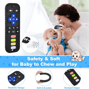 Anneau de Dentition Télécommande en Silicone avec Boutons Numériques Jouet de Dentition Produit_bebe_maroc