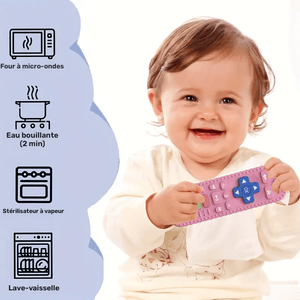 Anneau de Dentition Télécommande en Silicone avec Boutons Numériques Jouet de Dentition Produit_bebe_maroc