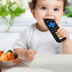 Anneau de Dentition Télécommande en Silicone avec Boutons Numériques Jouet de Dentition Produit_bebe_maroc