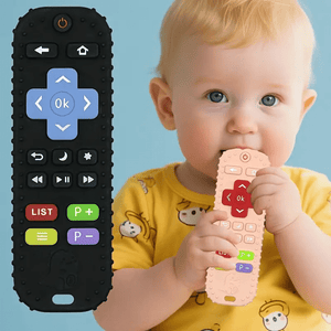 Anneau de Dentition Télécommande en Silicone avec Boutons Numériques Jouet de Dentition Produit_bebe_maroc