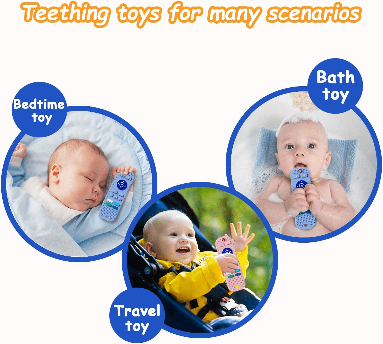 Jeux & jouets Télécommande Jouets De Dentition En Silicone Pour bébé Produit_bebe_maroc