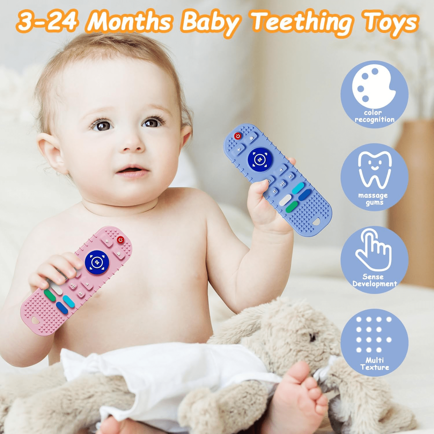 Jeux & jouets Télécommande Jouets De Dentition En Silicone Pour bébé Produit_bebe_maroc