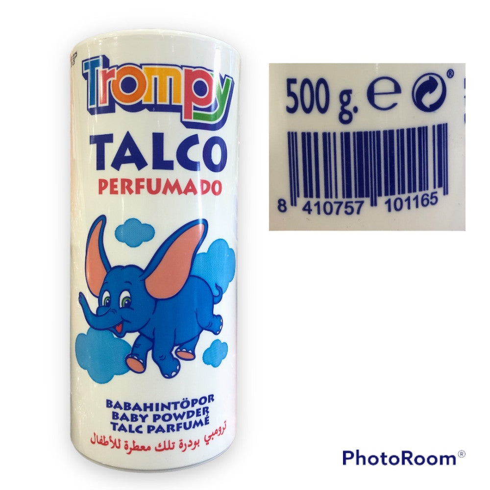 TROMPY Talc Parfumé pour Bébé 500g – Douceur & Fraîcheur