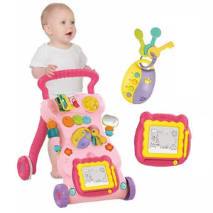 Trotteur bébé music Walker  Rose