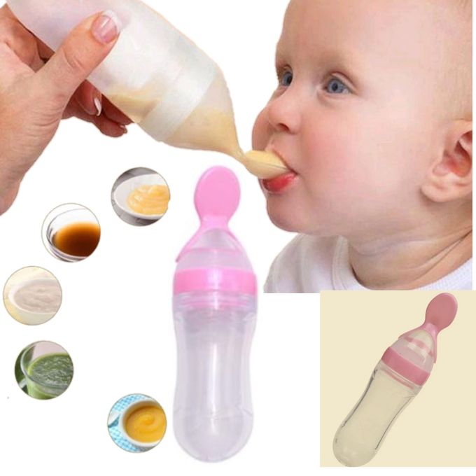 Acheter Biberon en SIlicone de gros calibre pour bébé, avec poignée, biberon  à lait, biberon, soins infirmiers