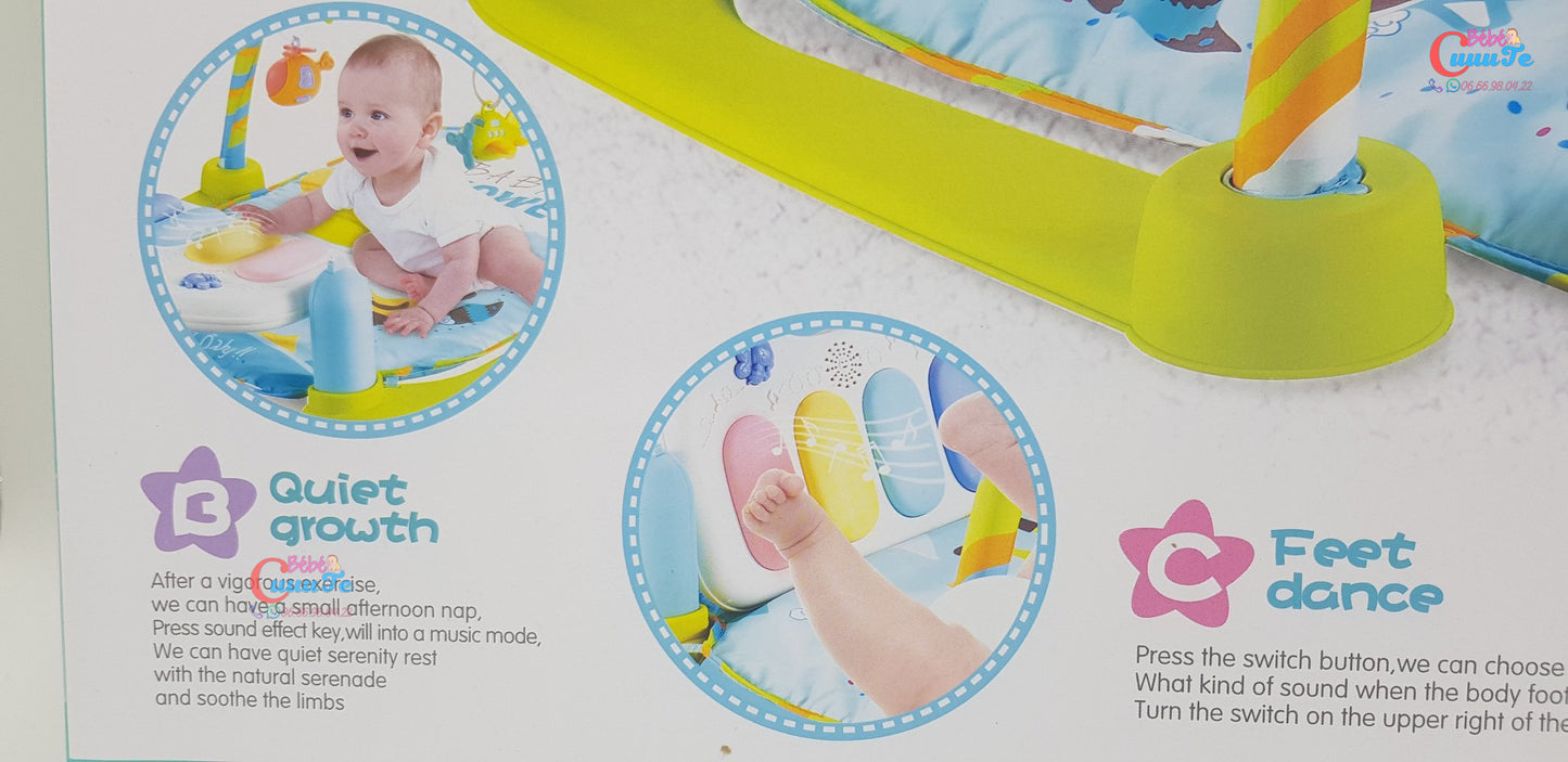 TAPIS D’ÉVEIL PIANO MUSICAL AVEC TELECOMMANDE - Bébé CuuuTe