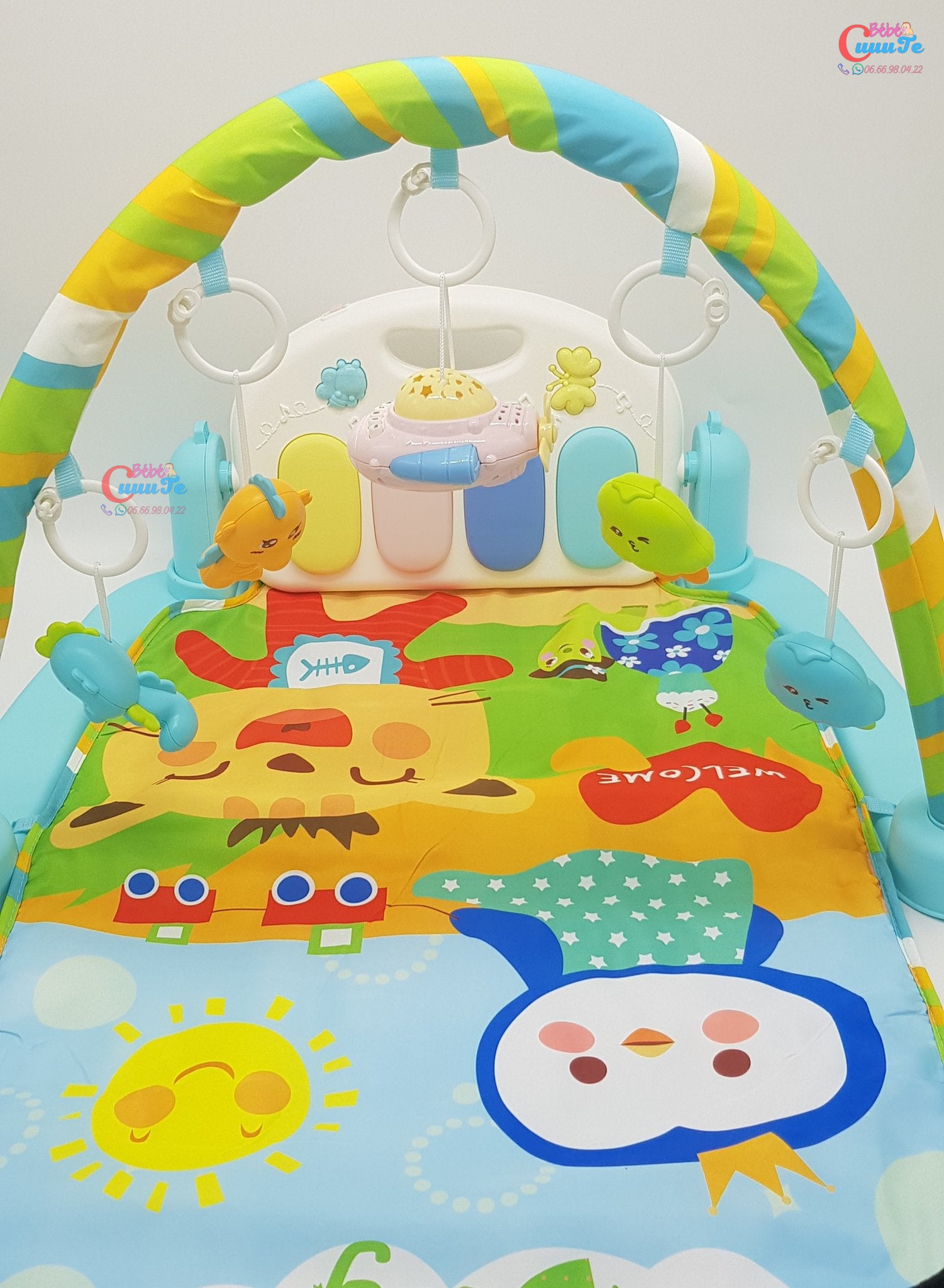 TAPIS D’ÉVEIL PIANO MUSICAL AVEC TELECOMMANDE - Bébé CuuuTe