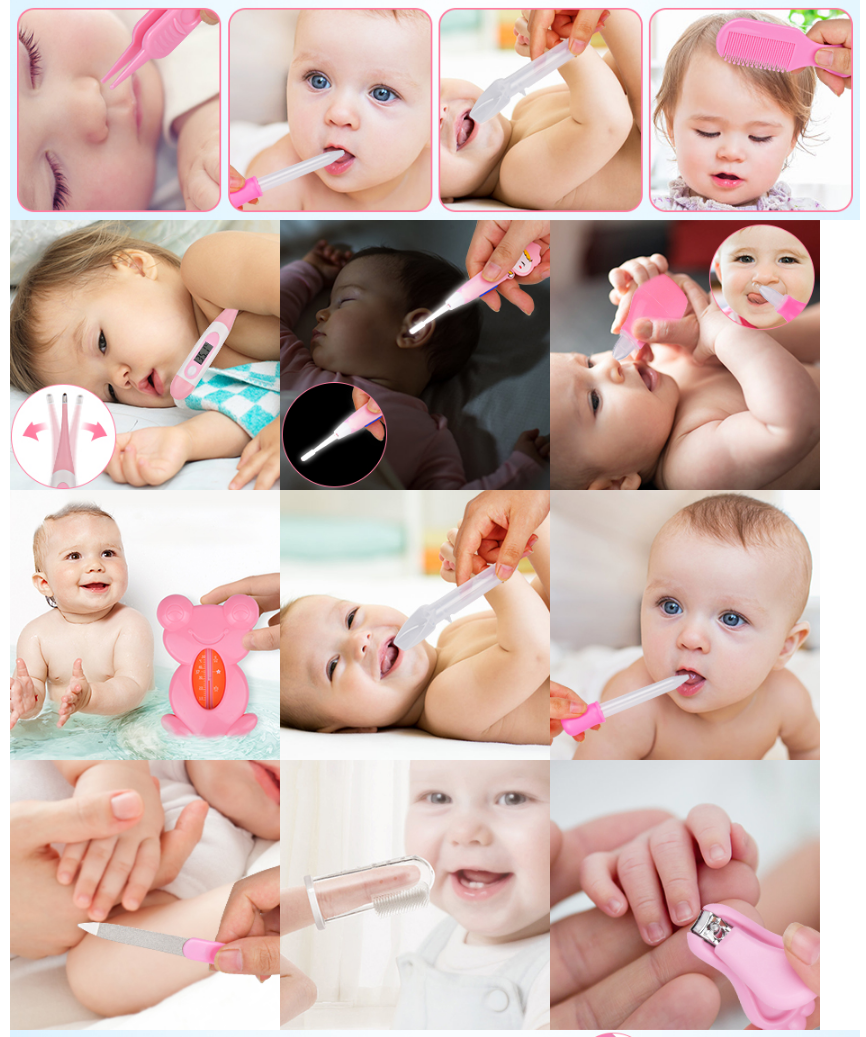 Trousse complète de soin pour bébé, 13 accessoires – Bébé CuuuTe - Produite  CuuuTe - Promo CuuuTe